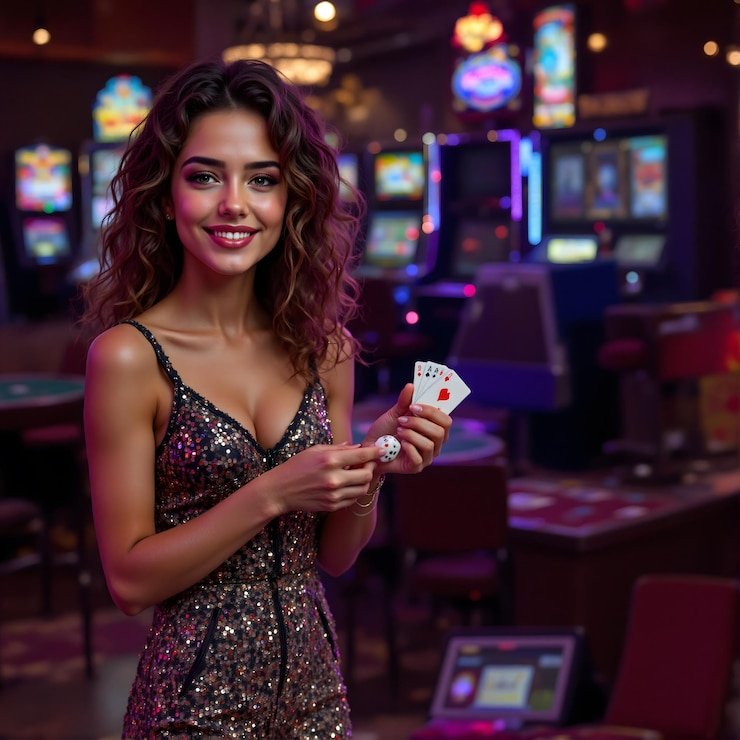 Live dealer table with croupier at baccarat game on 3126 apk platform